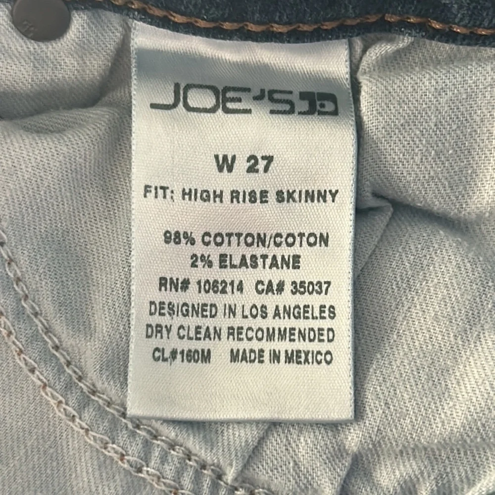 Joes Jeans RIRI high rise skinny fit size size 27